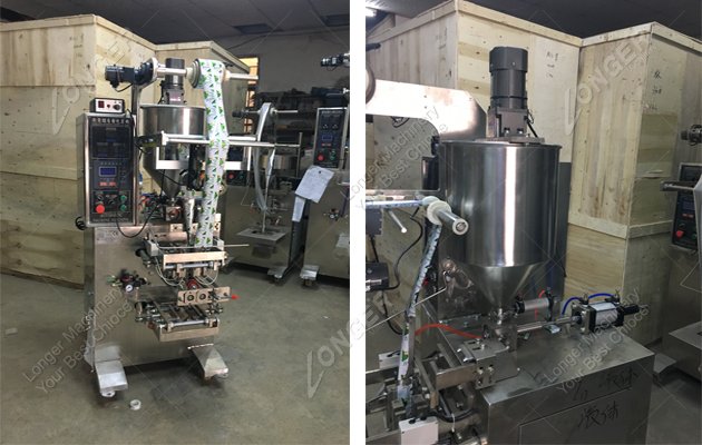 Welcome Guatemala Customer Come for the Sauce Packing Machine