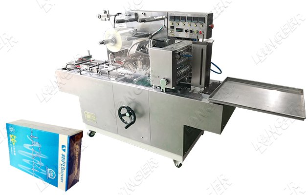 Automatic Condom Box Cellophane Wrapping Machine CE Certification