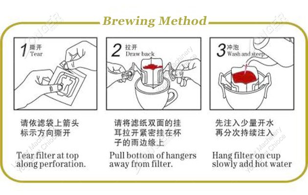 Drip coffee packing machine