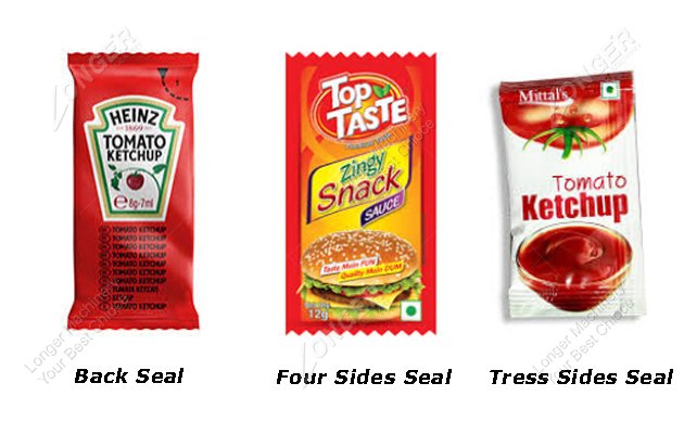 Ketchup Sachet Packing Machine Packing Samples