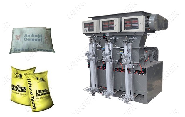 50 Kg Bag Cement Packing Machine Factory with 3 Mouth