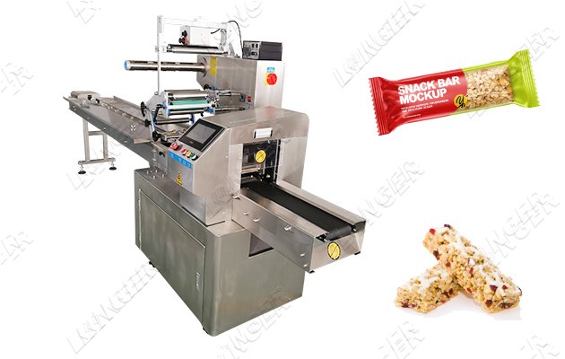 Servo Motor Snack Cereal Bar Packaging Machine Manufacturer